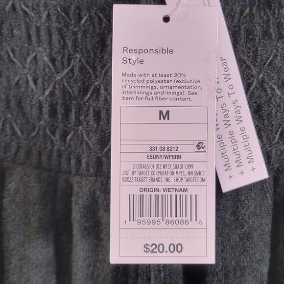 Wild Fable Women's Strapless Dress, Black, Size M, NWT - Picture 4 of 6